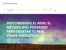 Tablet Screenshot of miescueladereiki.com